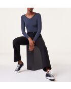 Warm Me Up Marineblaues Spitzen-T-Shirt