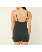 Camiseta sin mangas de color verde abeto más fuerte