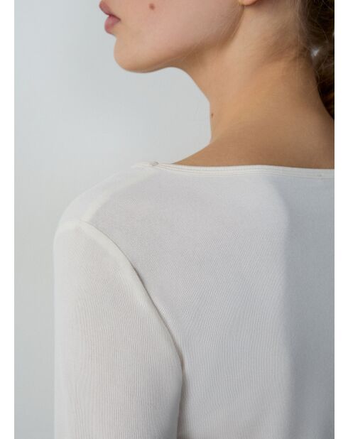 Warm Me Up ecrufarbenes T-Shirt