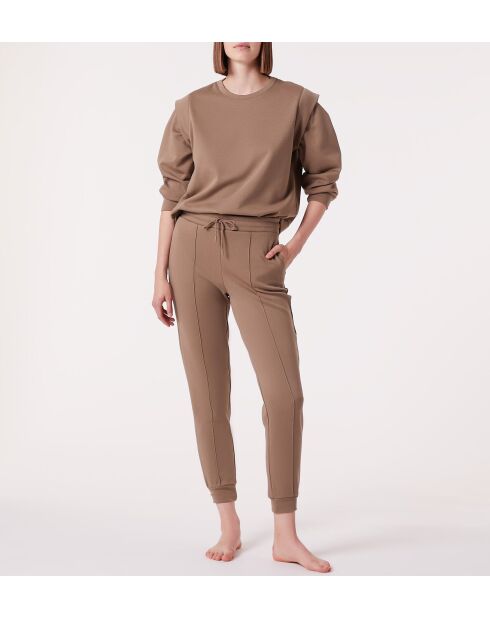 Pantaloni Bunji taupe