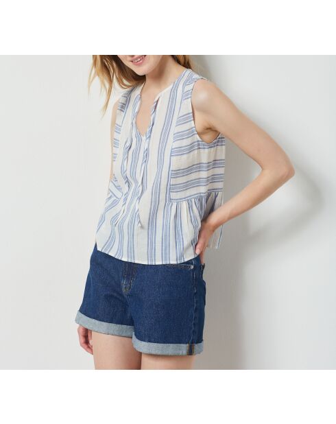 Mildy ray blauwe tanktop