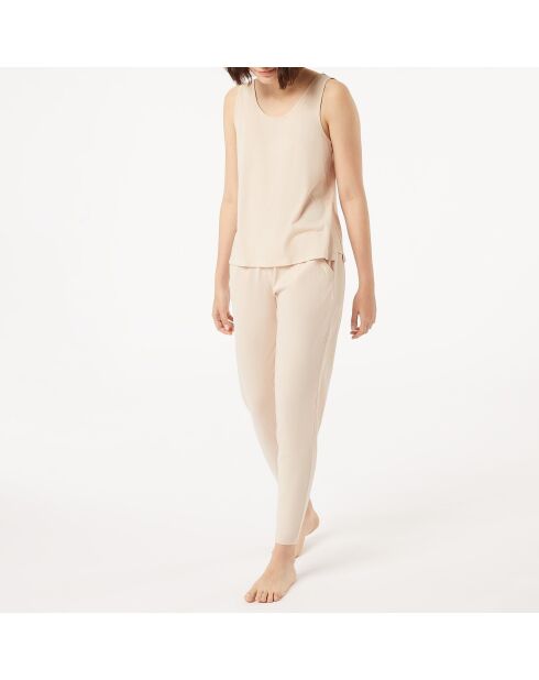 Camiseta sin mangas Gam beige