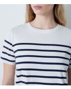 Ponita weißes gestreiftes T-Shirt
