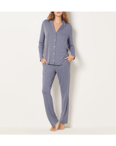 Marineblauw hemd Vikentia