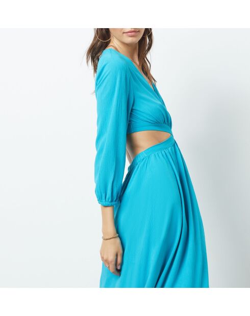 Vestido Hallo turquesa