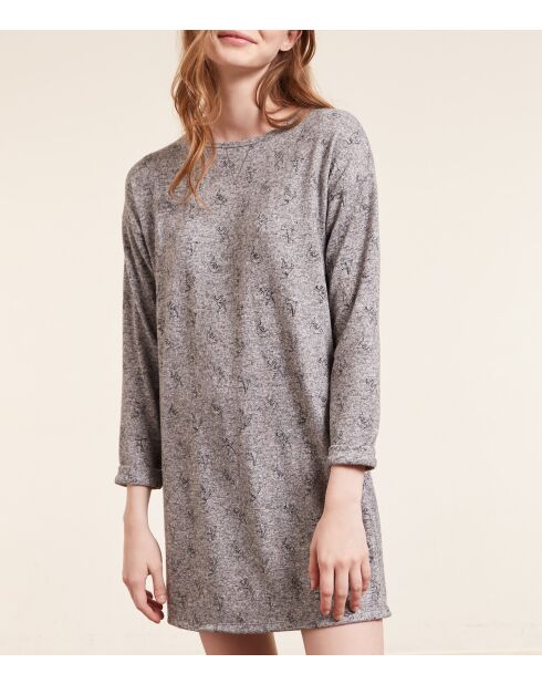 Big T Yanka graues Nachthemd