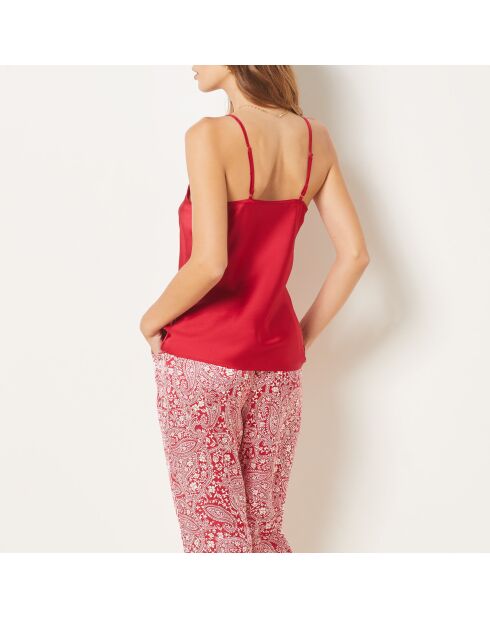 Pyjama trois pièces Margus bordeaux grenat