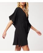 Tunique à manches courtes midi Amira b noir