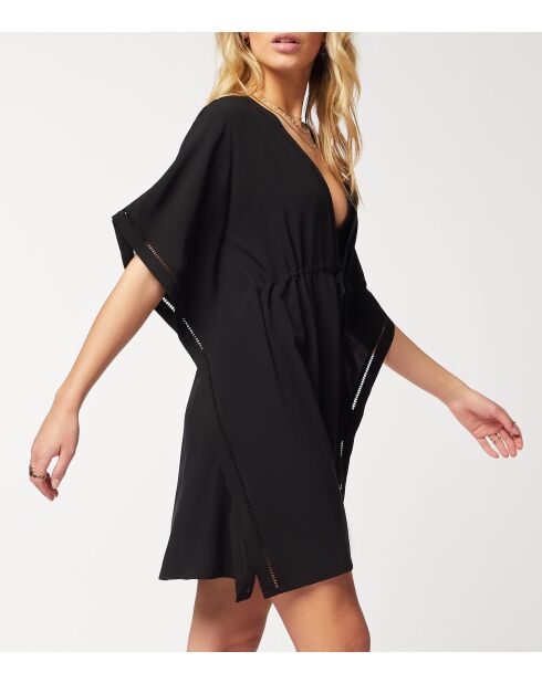 Tunique à manches courtes midi Amira b noir