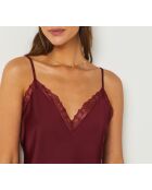 Caraco Sentiment bordeaux grenat