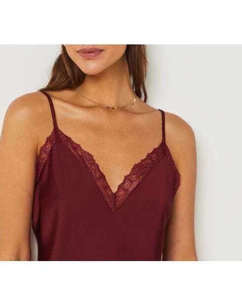 Caraco Sentiment bordeaux grenat