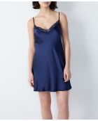 Camicia da notte blu latte