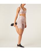 Match pinke bedruckte Radhose