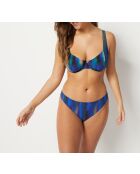 Soutien-gorge avec armature classique Baltic imprimé bleu vert