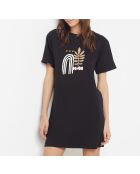 Big T Klara schwarzes Nachthemd