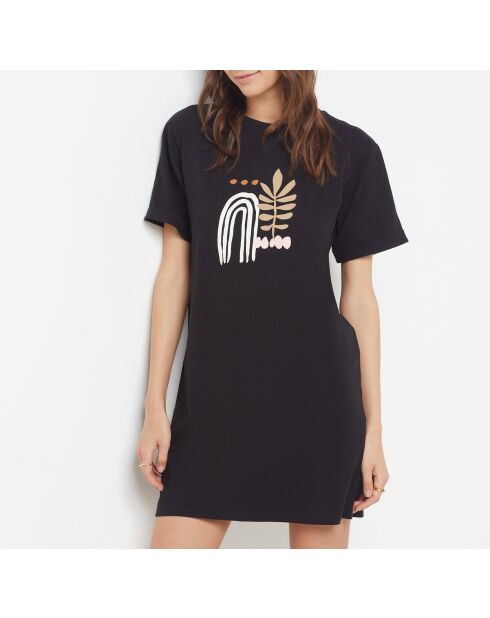 Big T Klara schwarzes Nachthemd