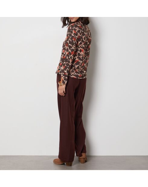 Mehrfarbig bedrucktes Oyara-Shirt