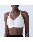 Sujetador con aros en color blanco energético