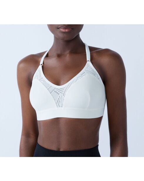 Sujetador con aros en color blanco energético