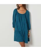 Petrolblauw/turquoise jurk van Lelix