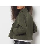 Manteau court Lora Kaki olive