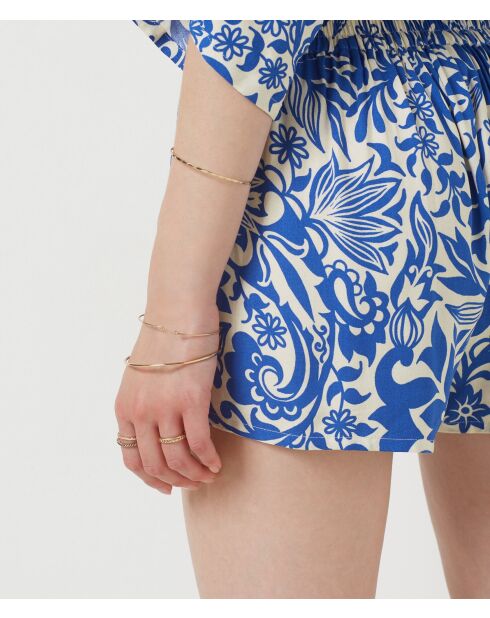 Königsblaue Mantra-Shorts