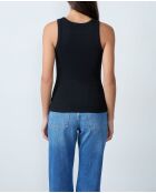 Camiseta negra sin mangas Steffie