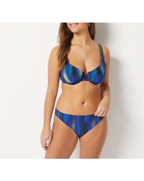 Klassischer Baltischer Bügel-BH mit blaugrünem Aufdruck