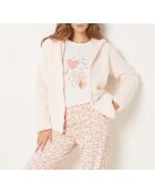 Pigiama a tre pezzi rosa Vangelis