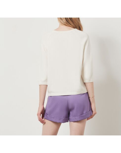 Ecru trui Carmen pap