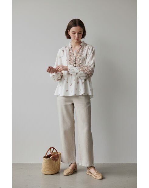 Chemise en lin mélangé Louisa