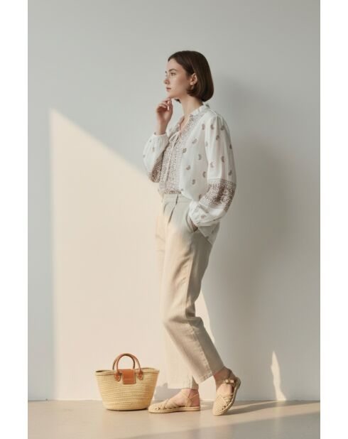 Chemise en lin mélangé Louisa