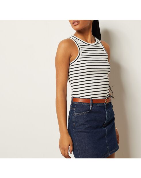 Canotta Steffia a righe bianche