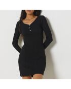 Big T Coly schwarzes Nachthemd