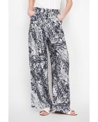 Pantalon en lin mélangé Aria noir