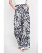 Pantalon en lin mélangé Aria noir