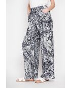 Pantalon en lin mélangé Aria noir