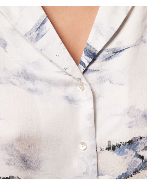 Ecrufarbenes Darnelhemd