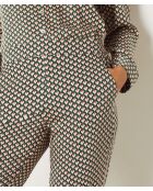 Roseanne schwarze bedruckte Hose