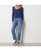 Middernachtblauwe trui Cassia