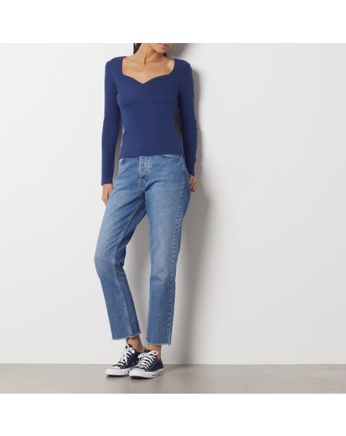 Middernachtblauwe trui Cassia