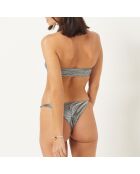 Ficell Futurista silberne brasilianische Bikinihose