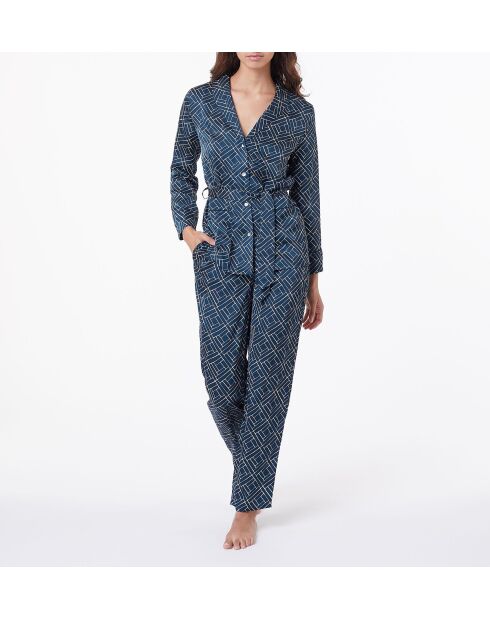 Marineblauw hemd van Jizzo