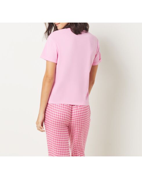 Rosafarbenes Jina T-Shirt