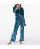 Samtiges, tannengrünes Hemd