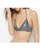 Furista zilveren driehoekige beugelbeha