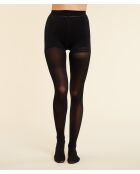 30D Schwarze Strumpfhose mit gebogenem Gesäß