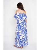 Robe en lin mélangé Nathie azur