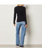 Schwarzer Bootspullover Criss