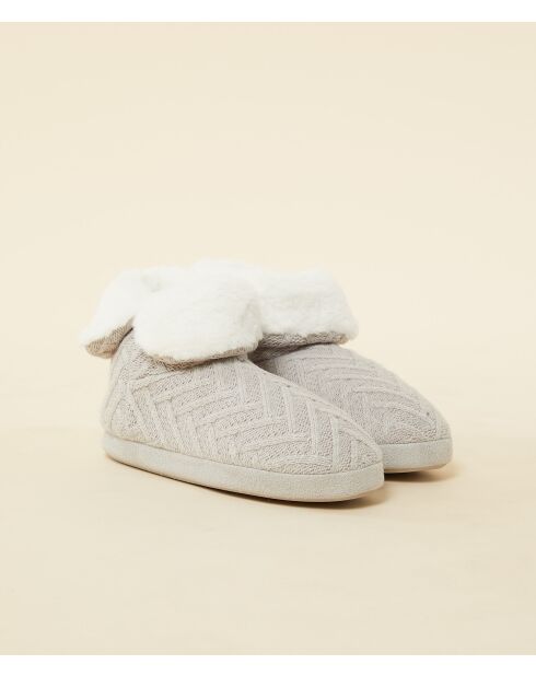 Noele hellgraue Stiefel